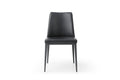 Black Faux Leather Metal Dining Parsons Chair L495689