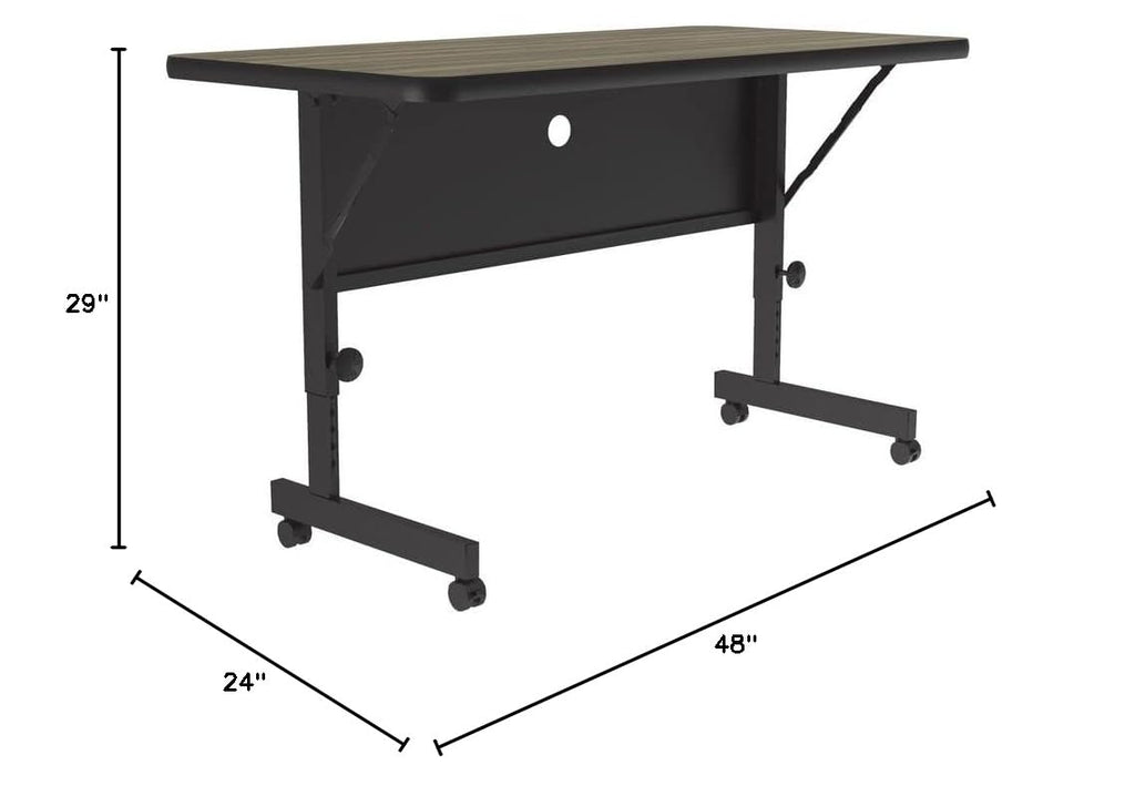 24"x48" Height Adjustable Flip Top Training Table C88902