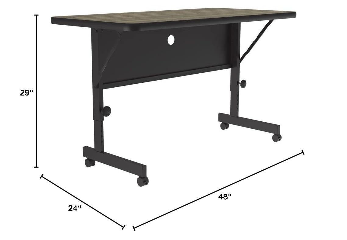 24"x48" Height Adjustable Flip Top Training Table C88902