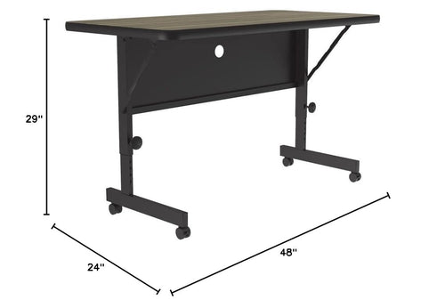 24"x48" Height Adjustable Flip Top Training Table C88902