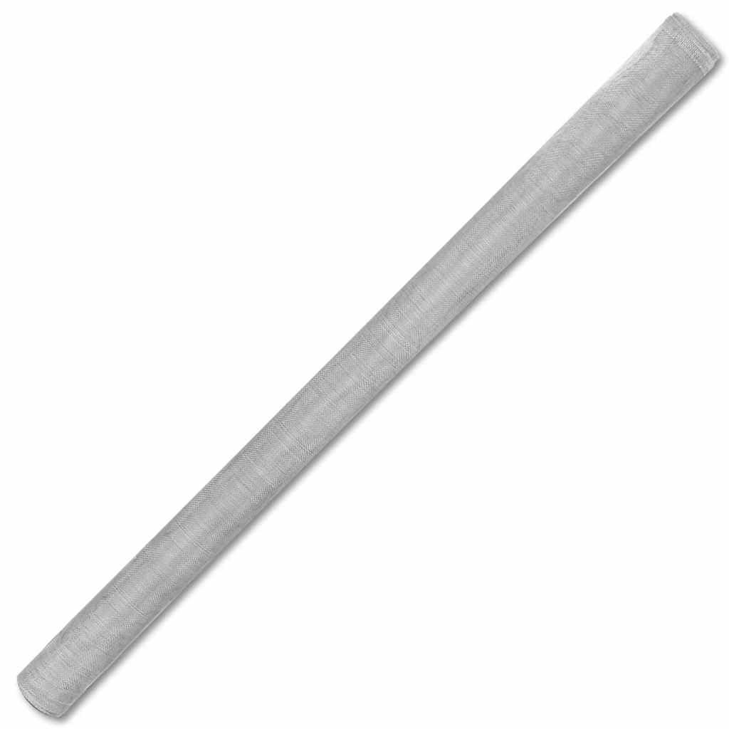 Aluminum Mesh Screen 39.4x196.9 Inches Silver Y9585