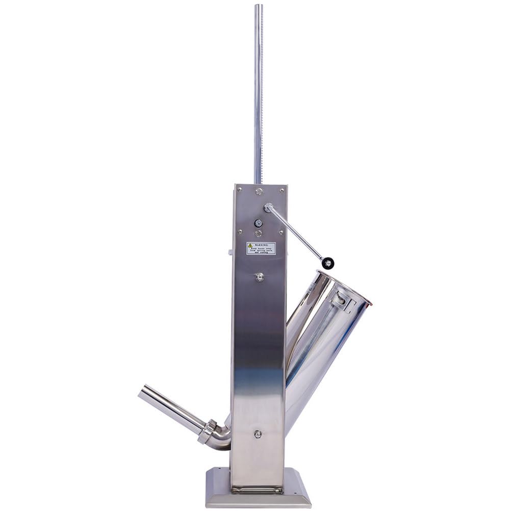 7L Stainless Steel Vertical Sausage Stuffer with 4 Stuffing Tubes V190