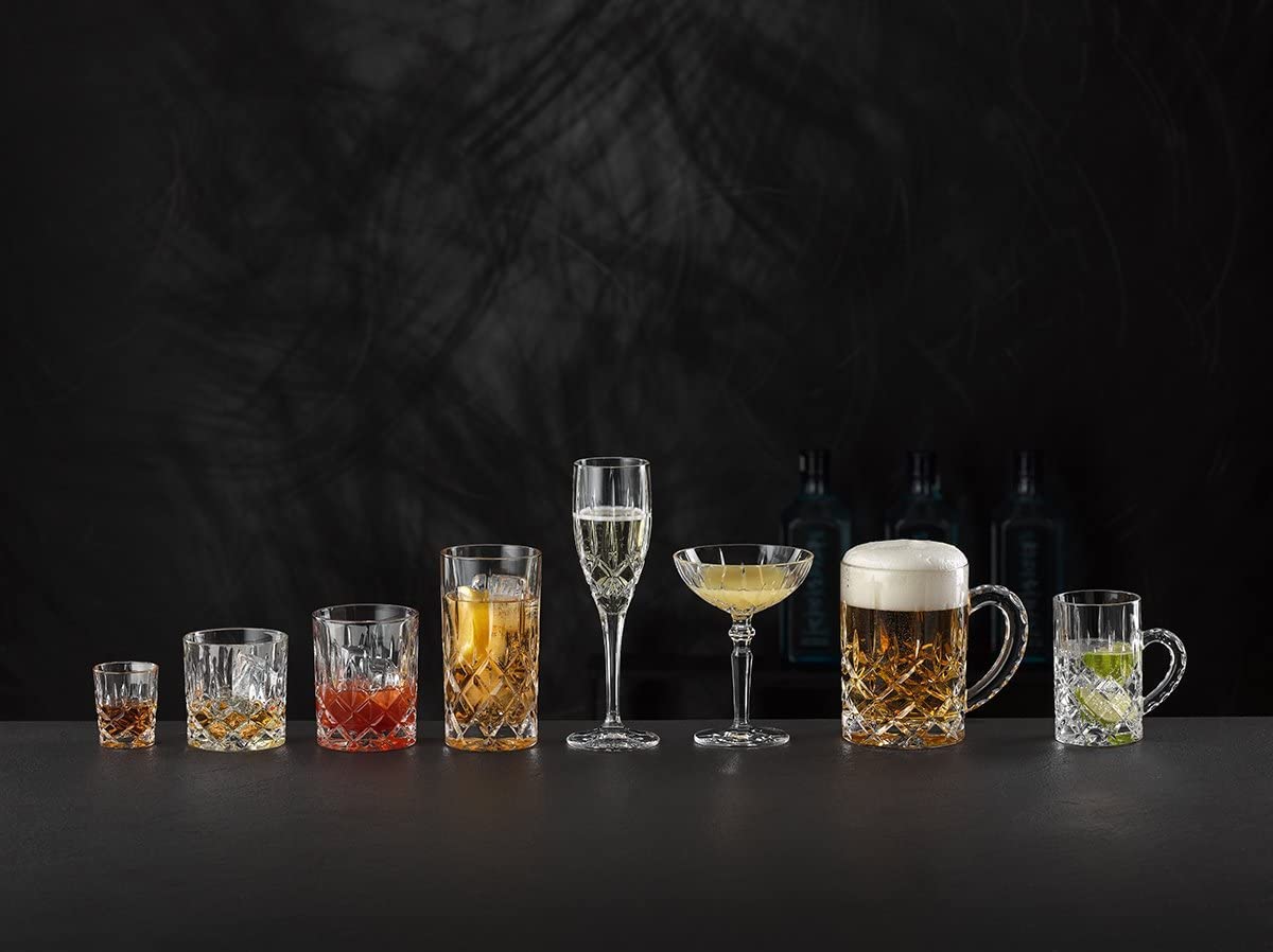 Clear Crystal Cocktail Coupe Glasses, Set of 2 Q58370