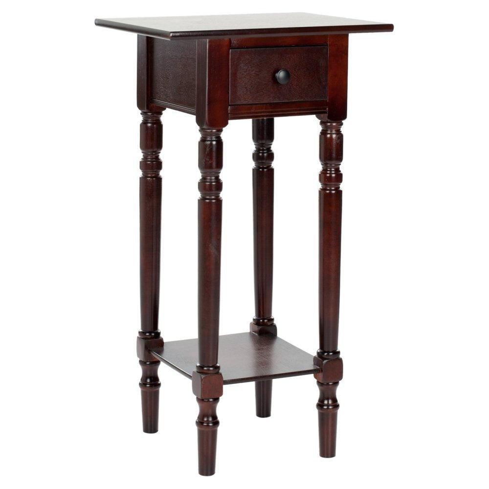 Dark Cherry Wood Side Table P943249