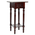 Dark Cherry Wood Side Table P943249