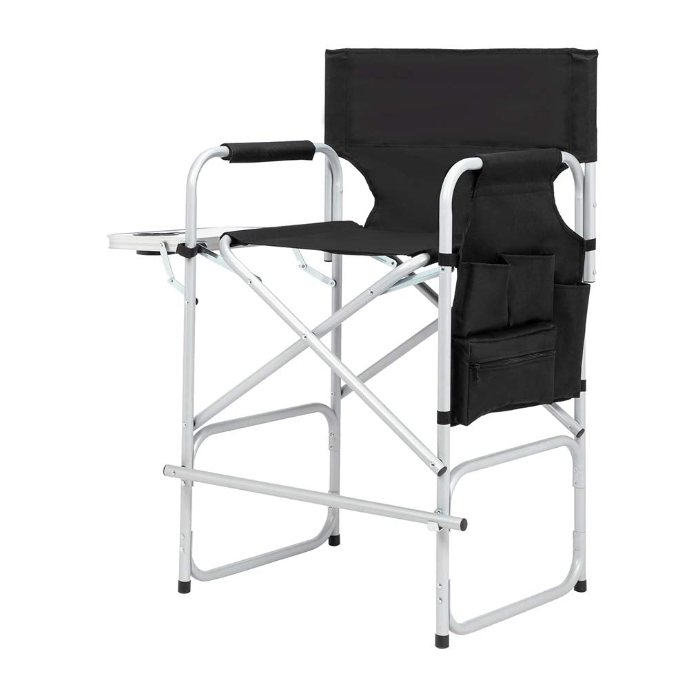 26" Tall Black Folding Directors Chair J36632