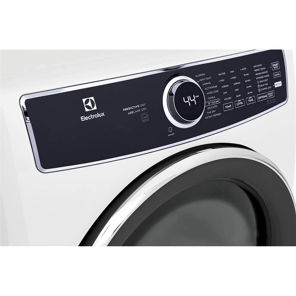 White 8 cu. ft. Vented Front Load Stackable Electric Dryer Z58142
