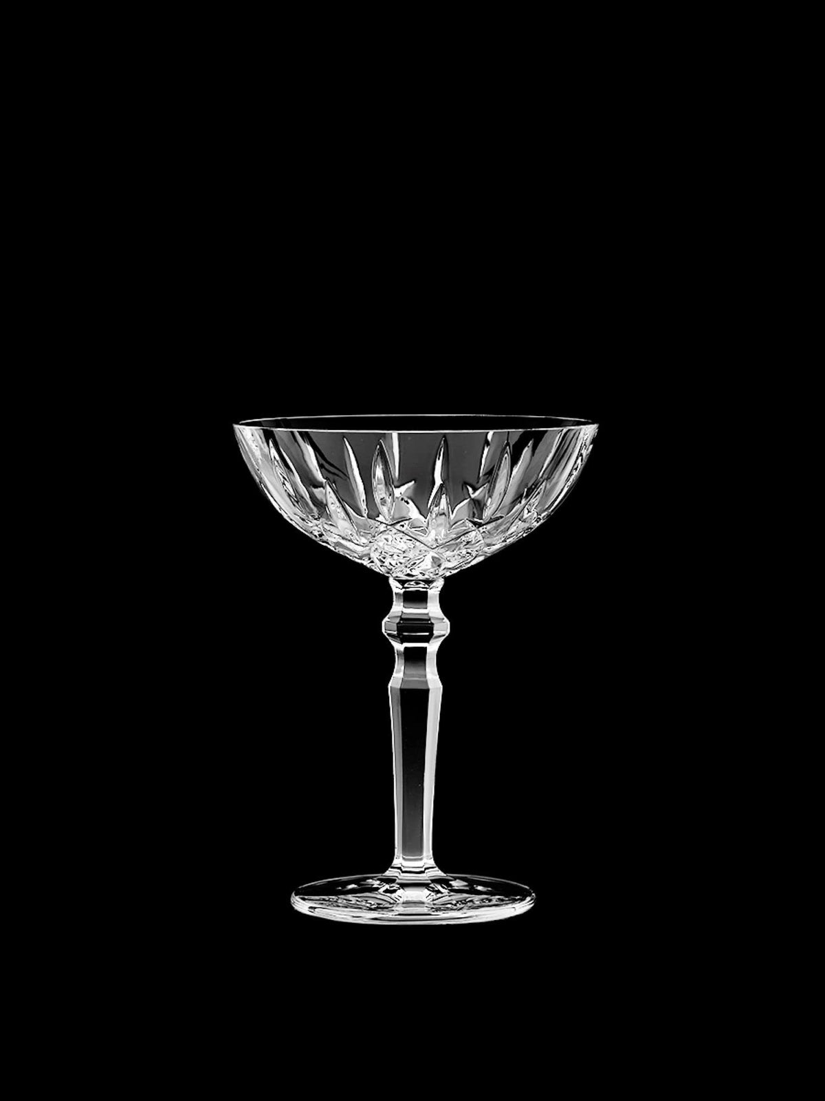 Clear Crystal Cocktail Coupe Glasses, Set of 2 Q58370