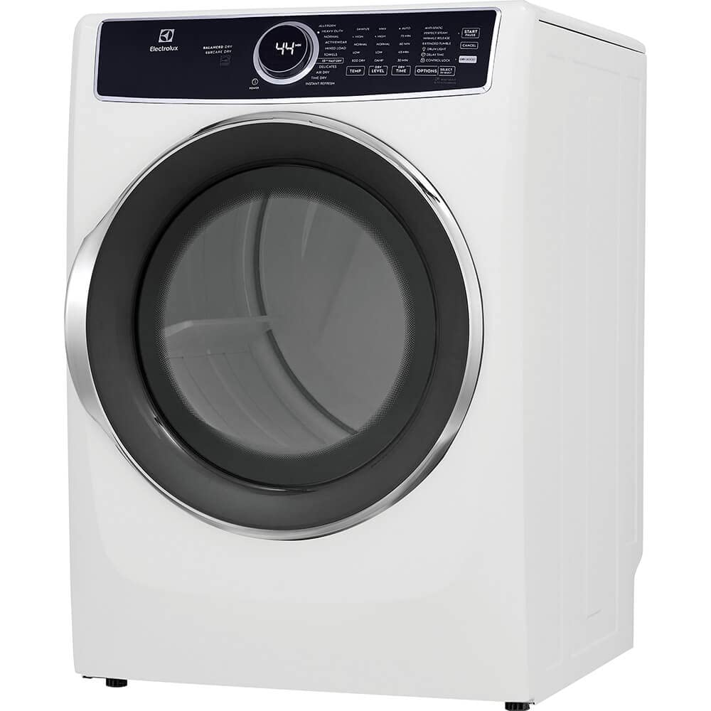 White 8 cu. ft. Vented Front Load Stackable Electric Dryer Z58142