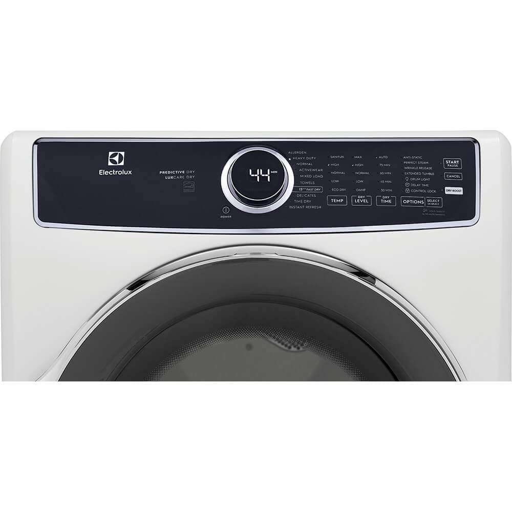 White 8 cu. ft. Vented Front Load Stackable Electric Dryer Z58142
