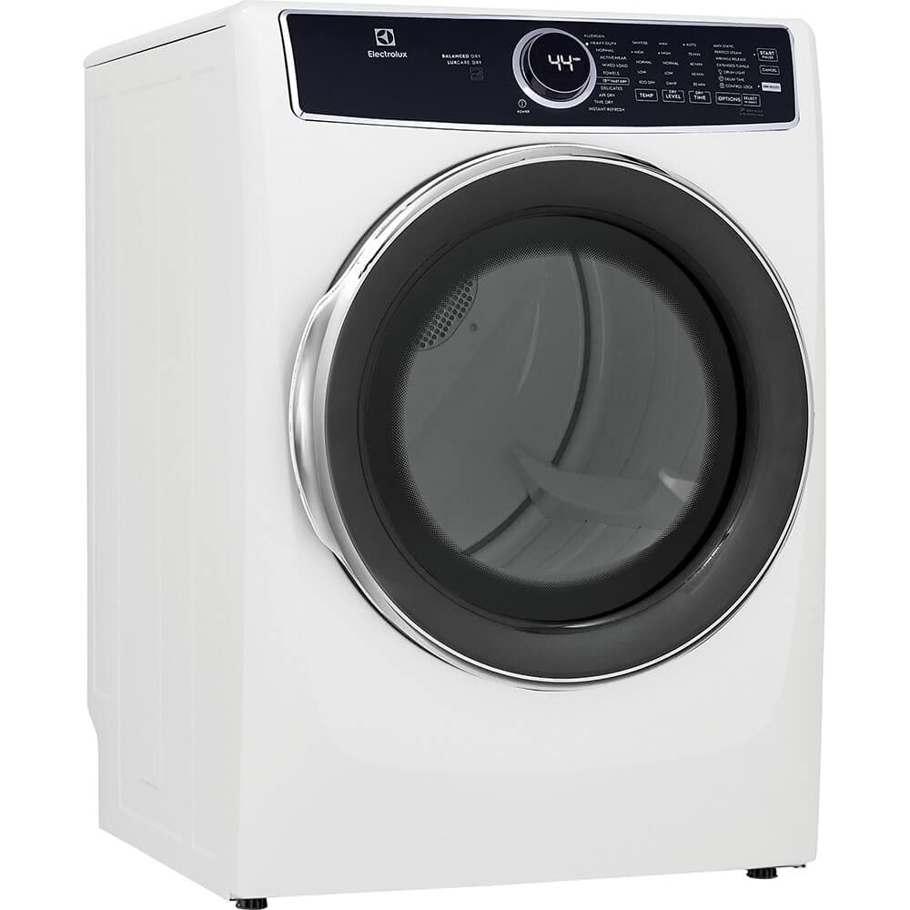 White 8 cu. ft. Vented Front Load Stackable Electric Dryer Z58142