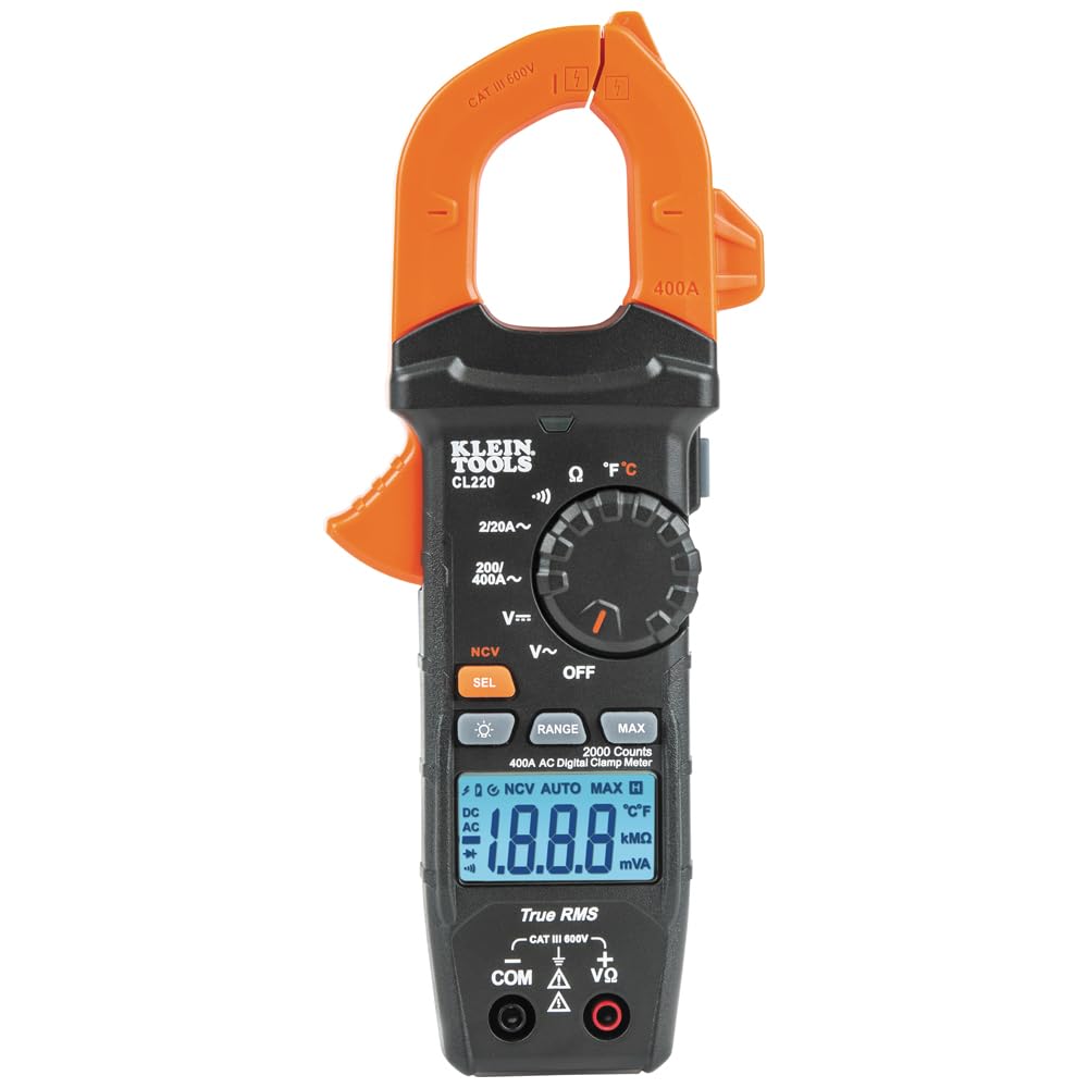 Digital Clamp Meter, Auto-Ranging 400 Amp AC K647714