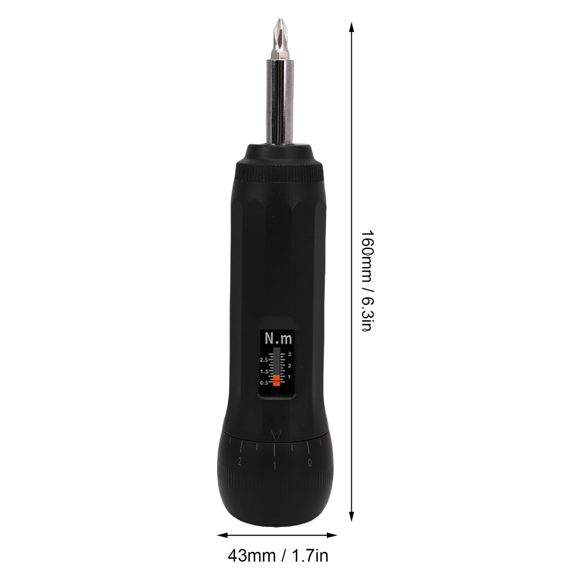 Torque Screwdriver Set 0.5-3N.m 1/4 Inch Drive with S2 Bits T25201