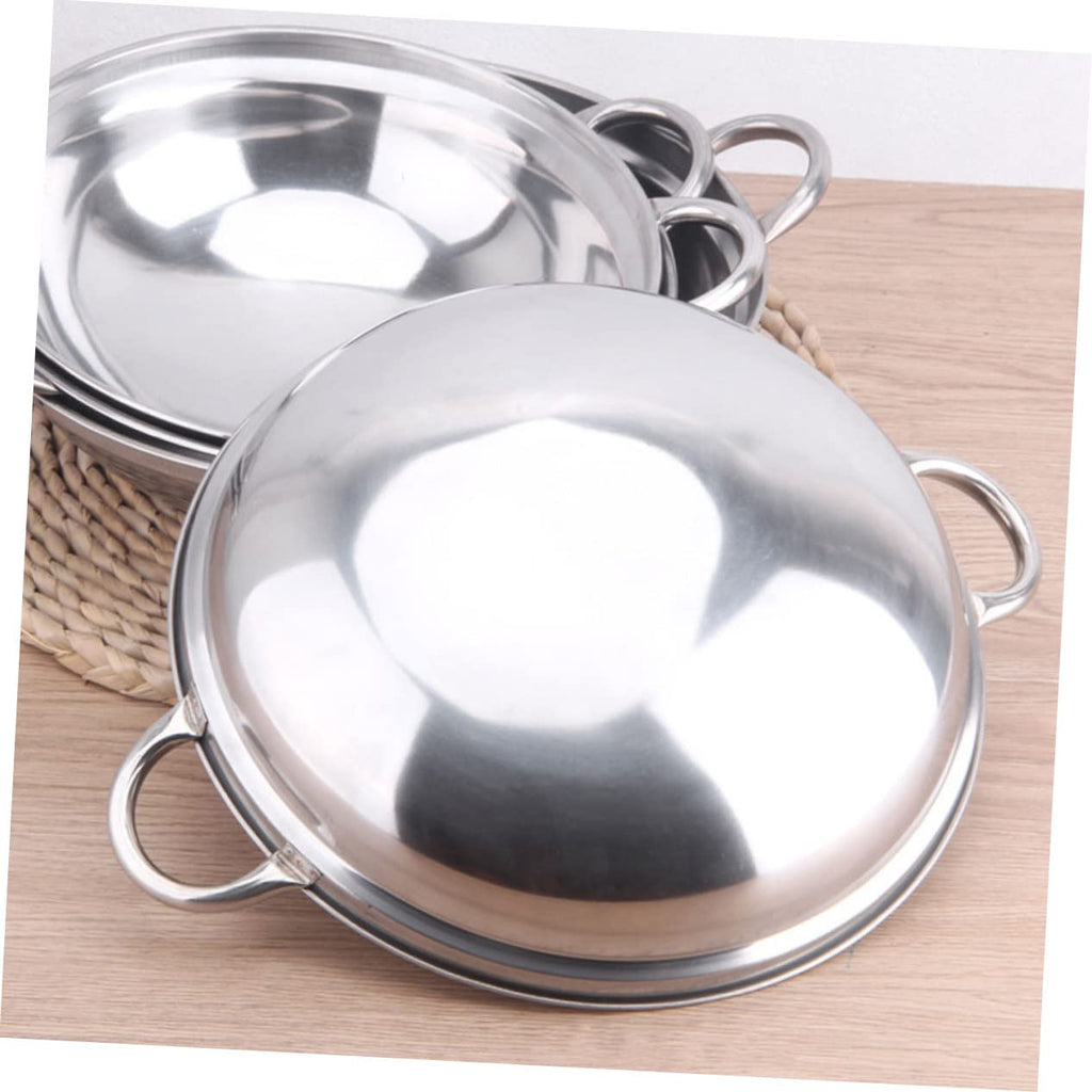 Stainless Steel Double Handle Cooking Pot with Lid T841834