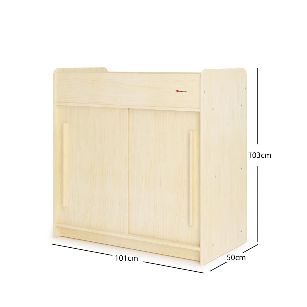 Daycare Changing Table with Built-in Shelving M300