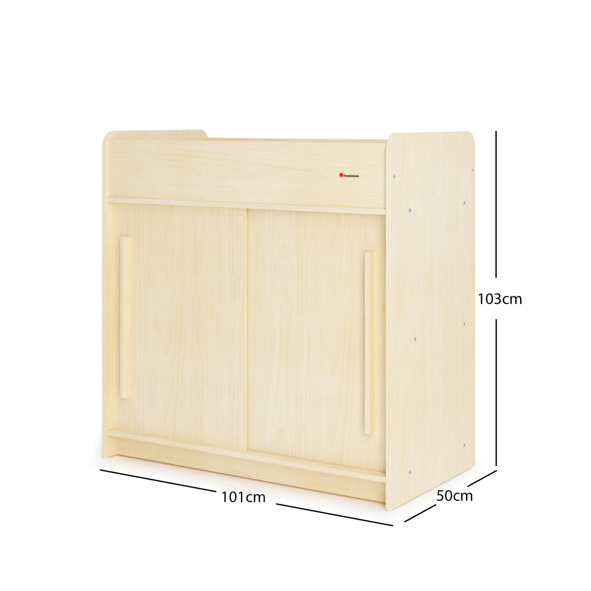 Daycare Changing Table with Built-in Shelving M300