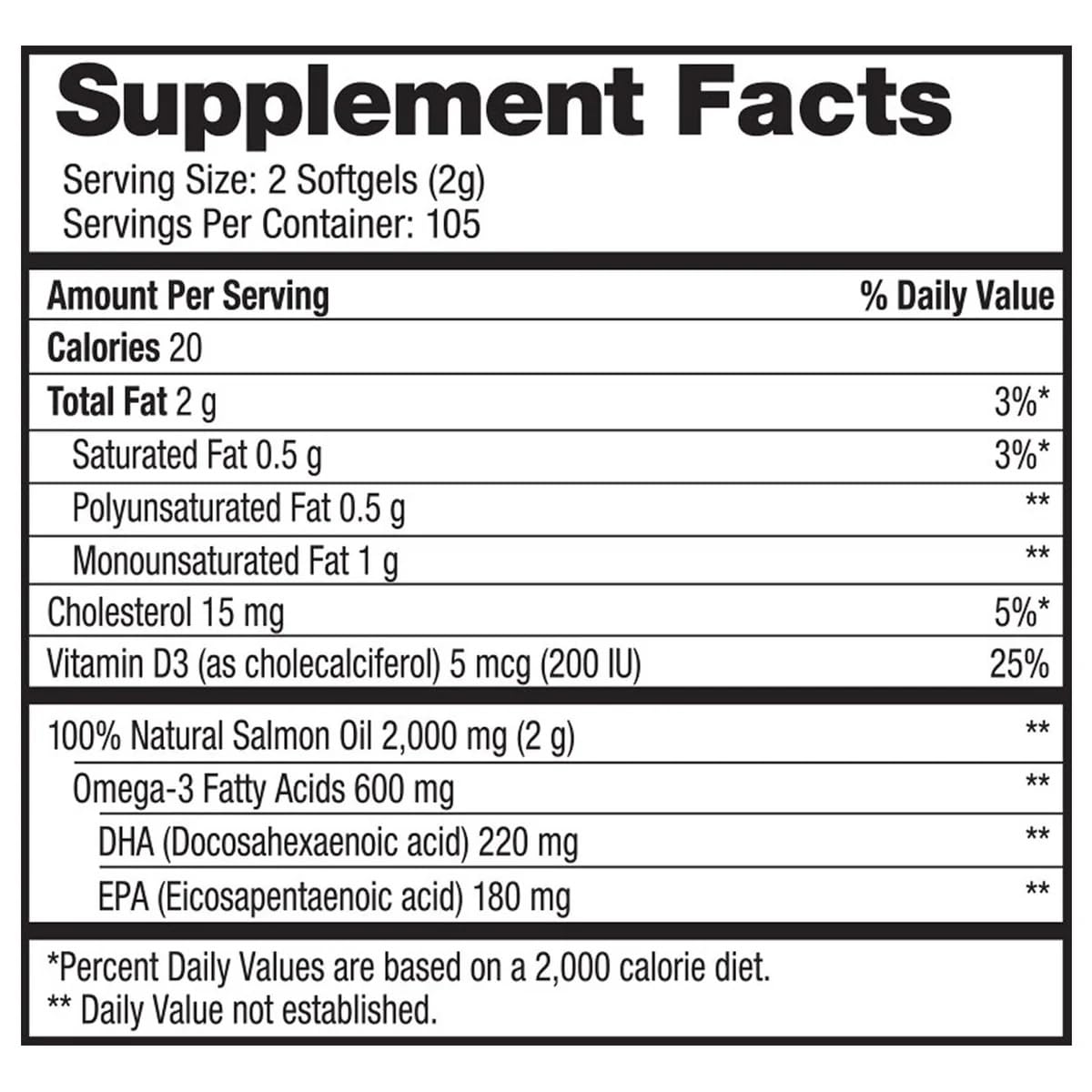 Wild Salmon Oil 1000 mg Softgels I298