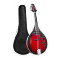 Vintage Red Sunburst Mahogany Wood Acoustic Electric Mandolin I3394
