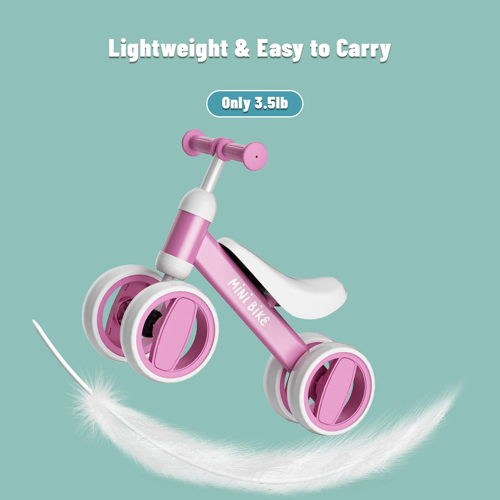 Balance Bike 4 Silent Wheels Soft Seat E923389
