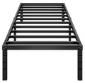 14 Inch Tall Black Metal Platform Twin Size Bed Frame F2379