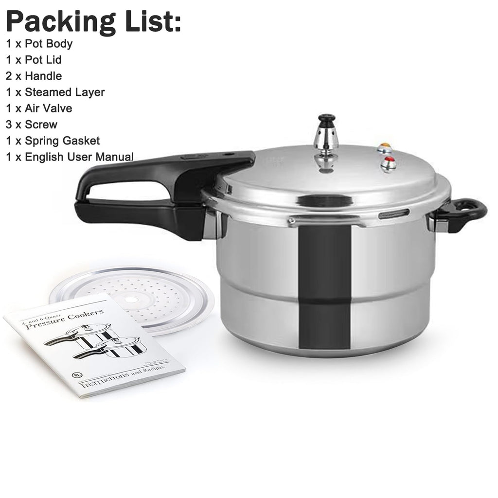 3 Quart Aluminum Pressure Cooker T4564