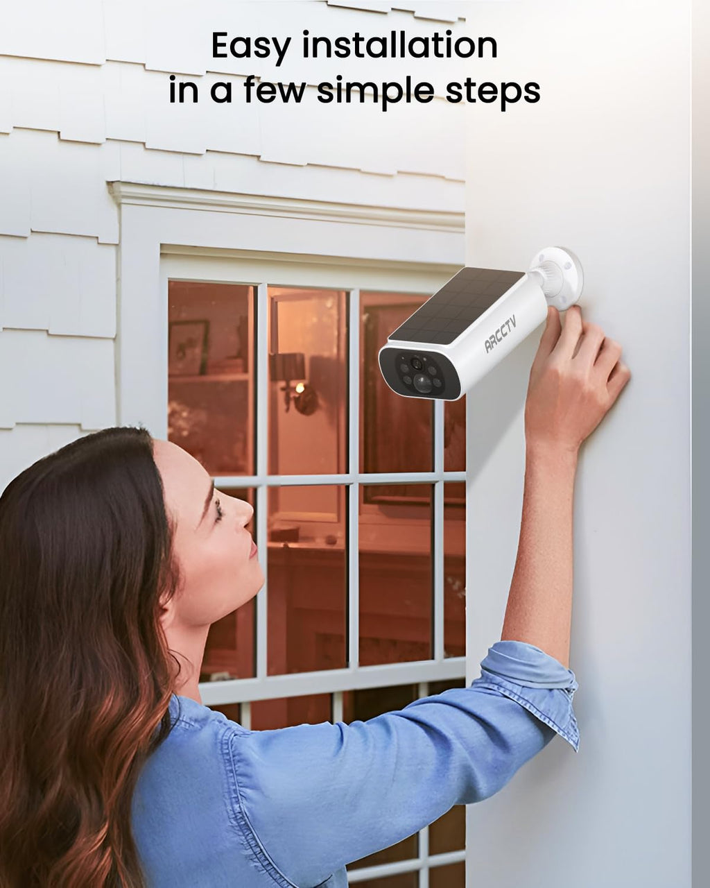 Solar Security Cameras Wireless Outdoor 4MP 2.5K HD P630