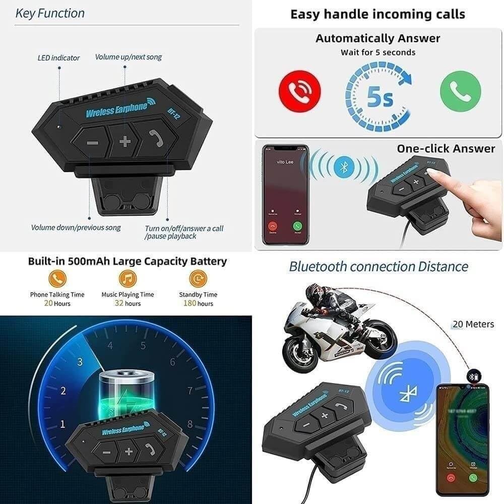 Bluetooth Full Face Motorcycle Helmet G559