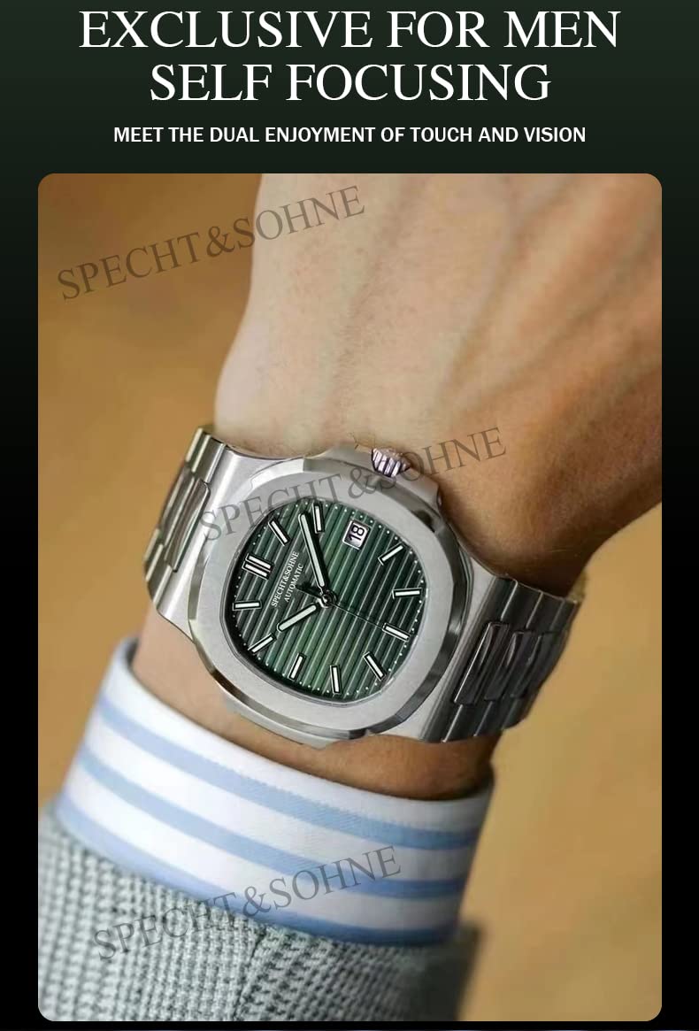 Mens Mechanical Watch Automatic Sapphire Crystal 40MM D981