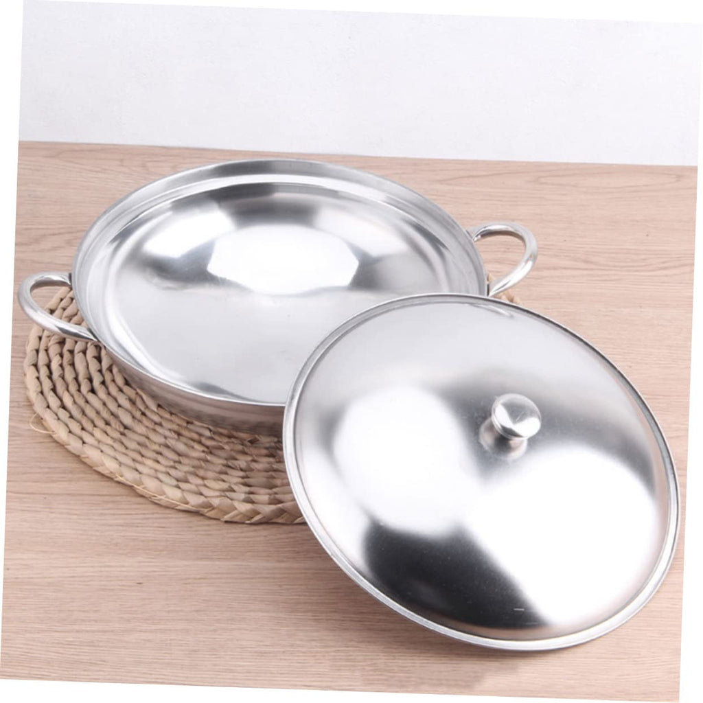 Stainless Steel Double Handle Cooking Pot with Lid T841834
