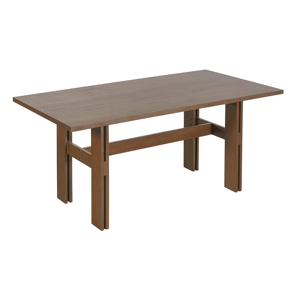 7-Piece Rubber Wood Dining Table Set with Chairs P448