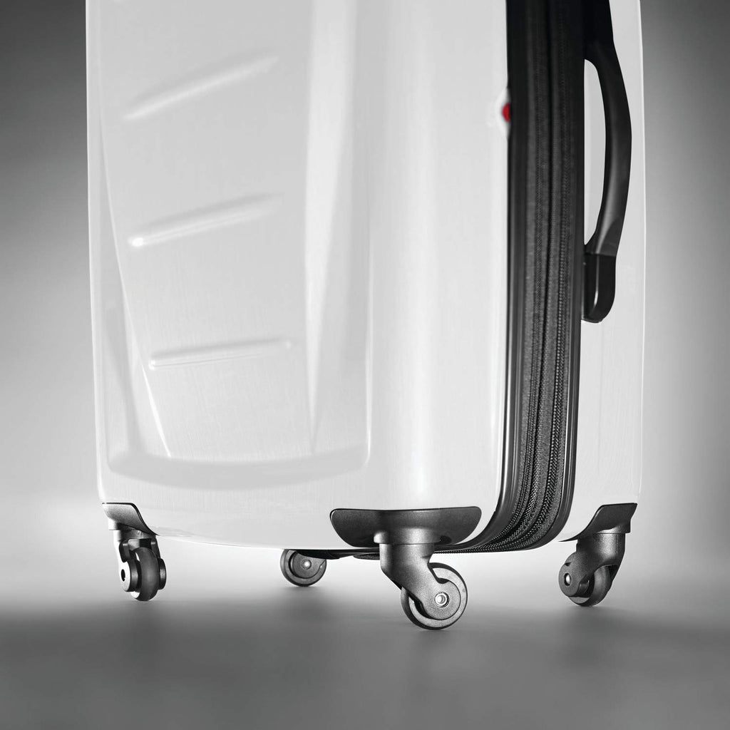 Hardside Luggage with Spinner Wheels, Carry-On 20-Inch, Brushed White J2106