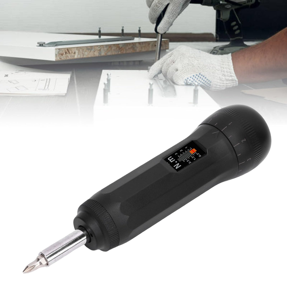 Torque Screwdriver Set 0.5-3N.m 1/4 Inch Drive with S2 Bits T25201