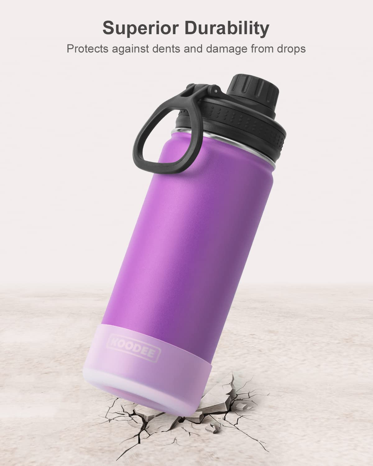 Stainless Steel Vacuum Insulated Water Bottle 16 oz 2 Pack X6979
