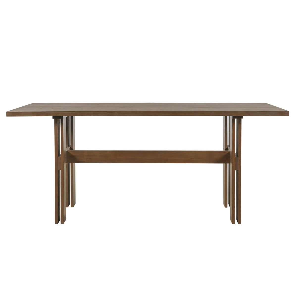 7-Piece Rubber Wood Dining Table Set with Chairs P448