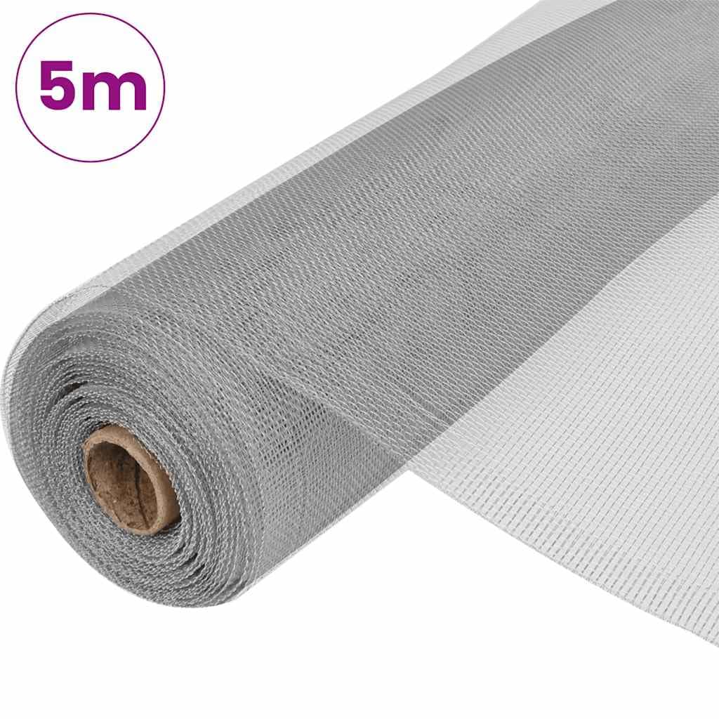 Aluminum Mesh Screen 39.4x196.9 Inches Silver Y9585