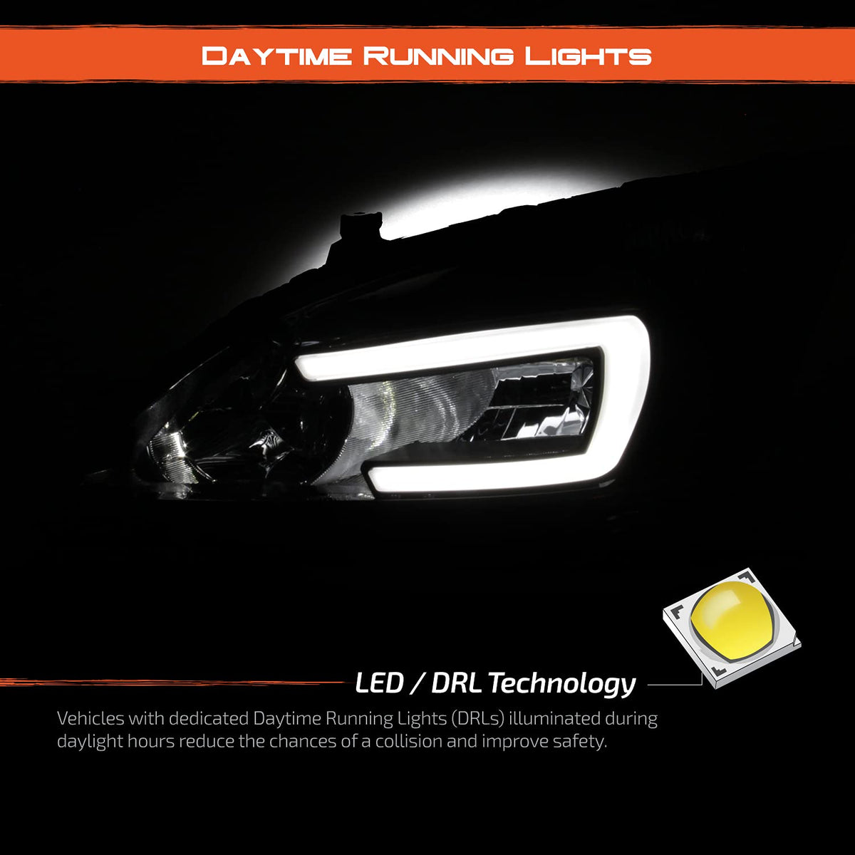 Black Headlights Pair P75065