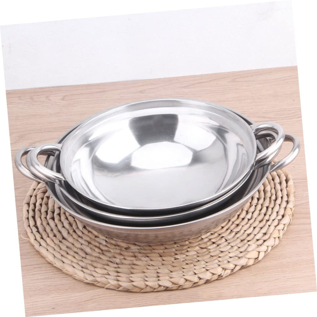 Stainless Steel Double Handle Cooking Pot with Lid T841834