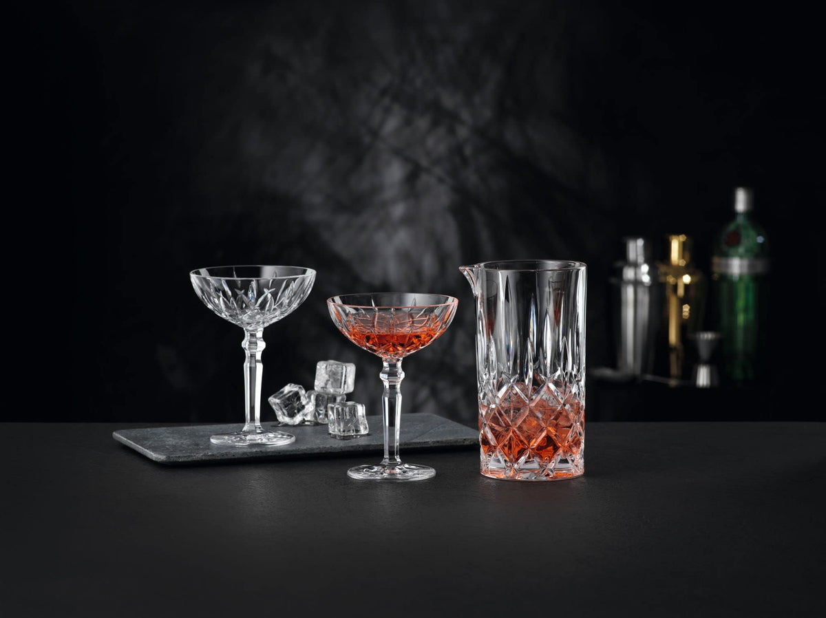 Clear Crystal Cocktail Coupe Glasses, Set of 2 Q58370