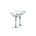 Clear Crystal Cocktail Coupe Glasses, Set of 2 Q58370