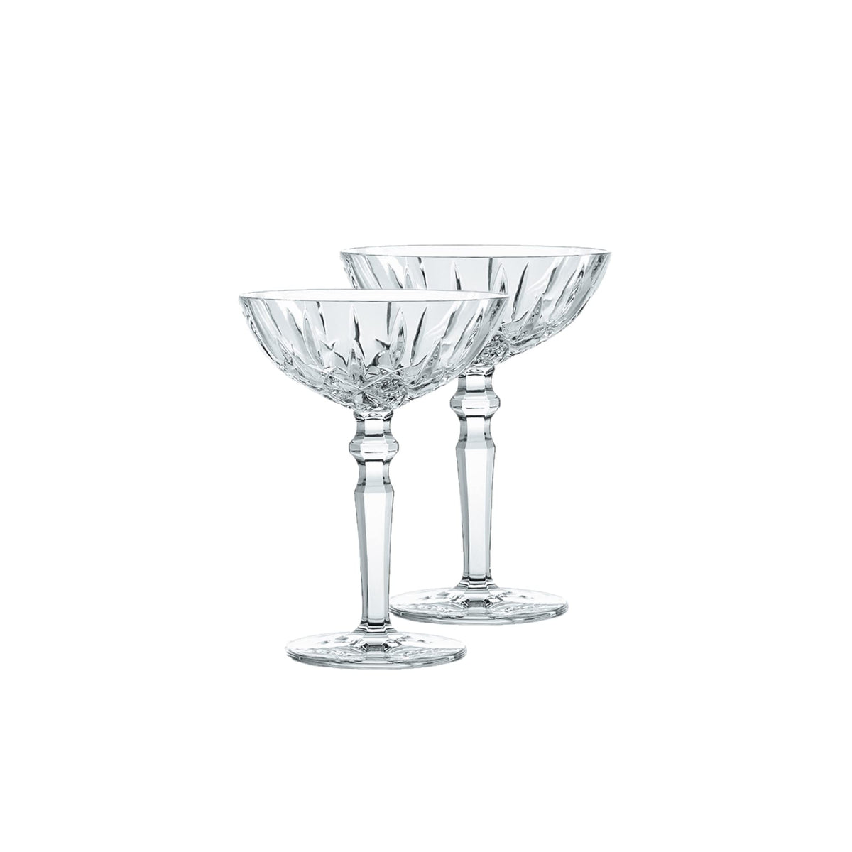 Clear Crystal Cocktail Coupe Glasses, Set of 2 Q58370