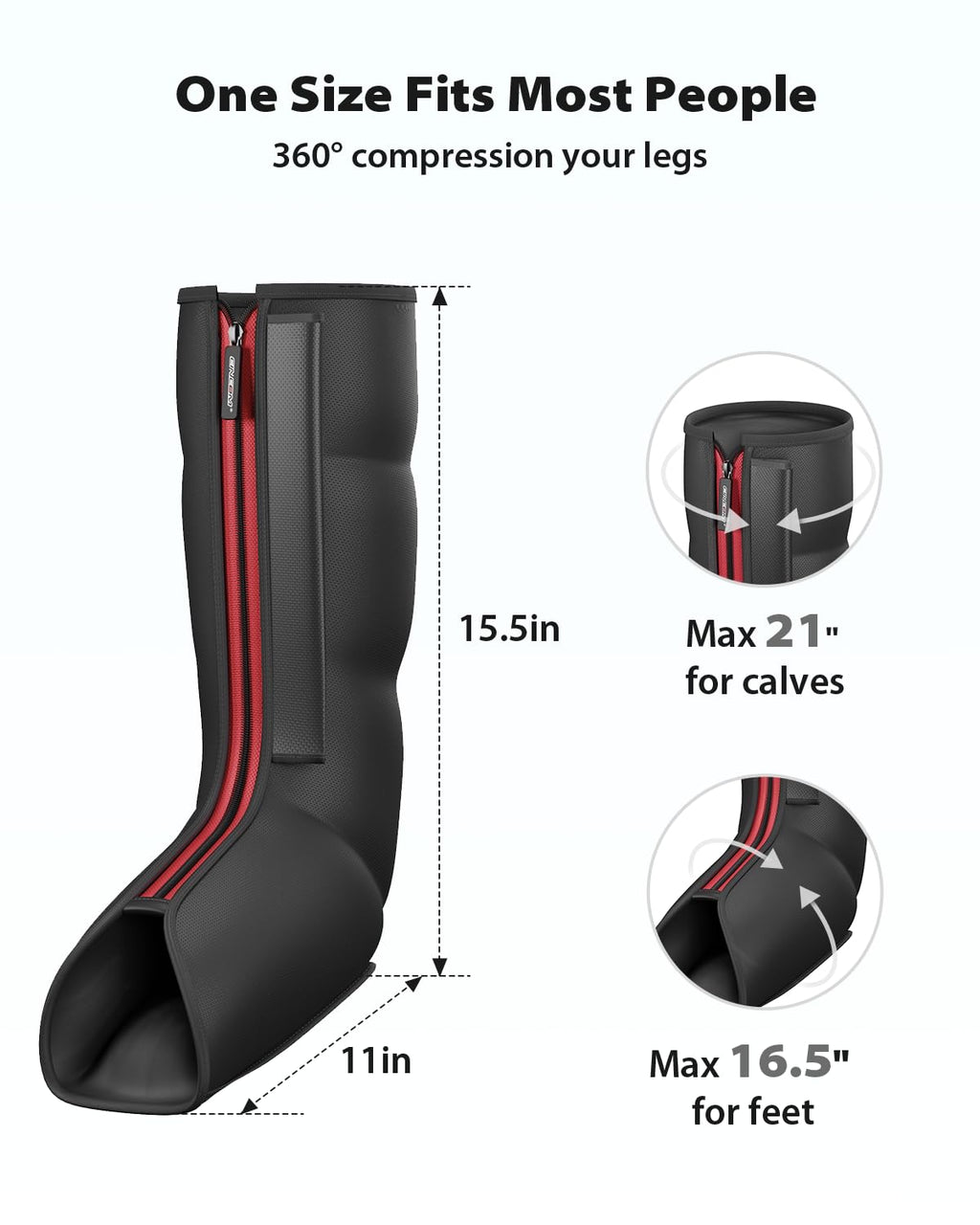 Leg Massager with Heat and Compression V220