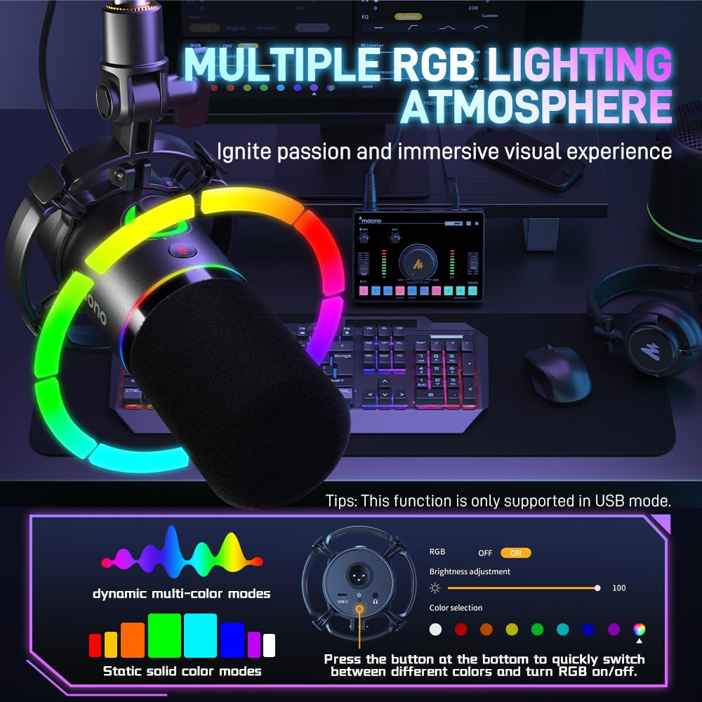 XLR USB Dynamic Microphone Kit Black J11071