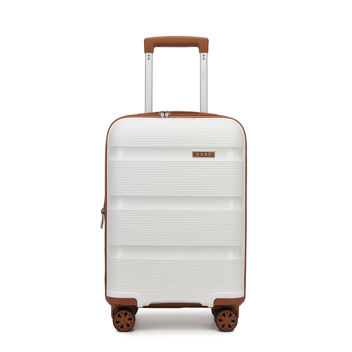 20 Inch Expandable Carry on Luggage White N18404