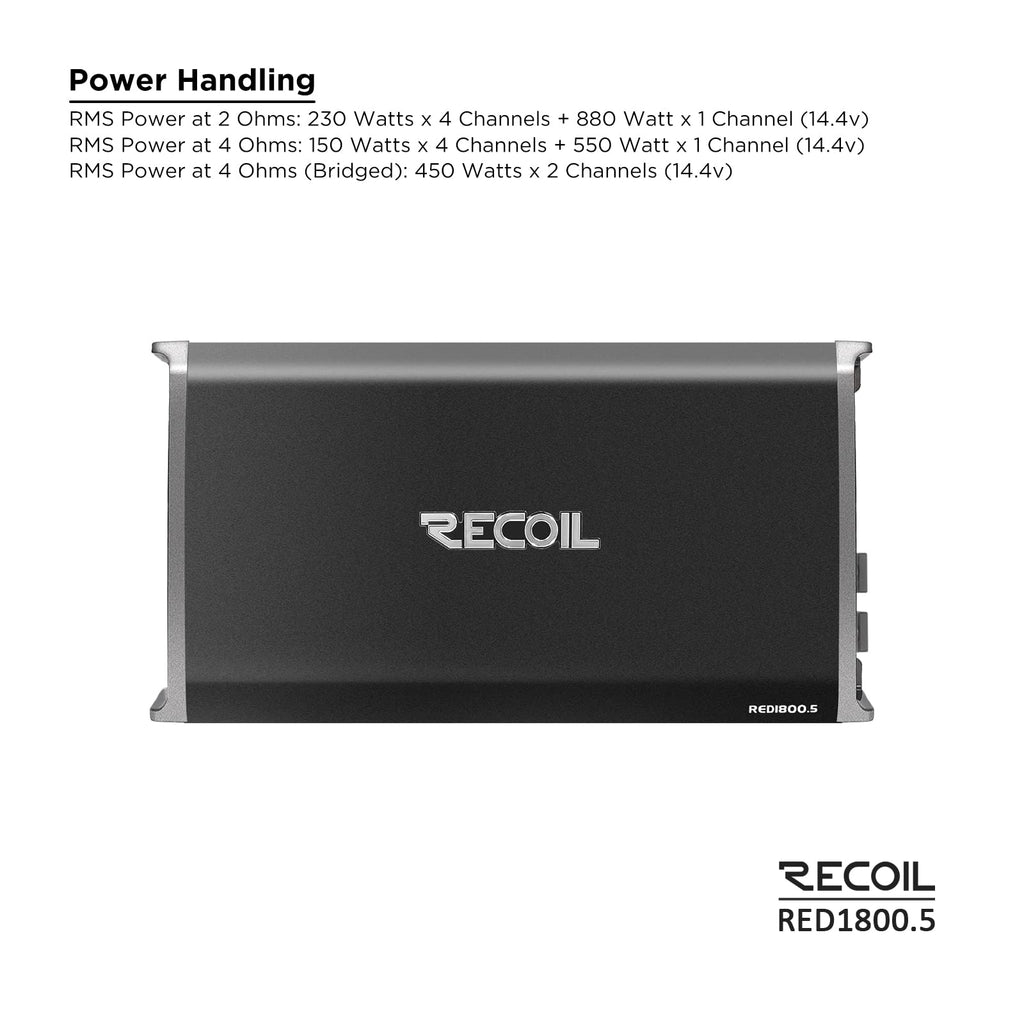 5-Channel Car Audio Amplifier 1800W H278