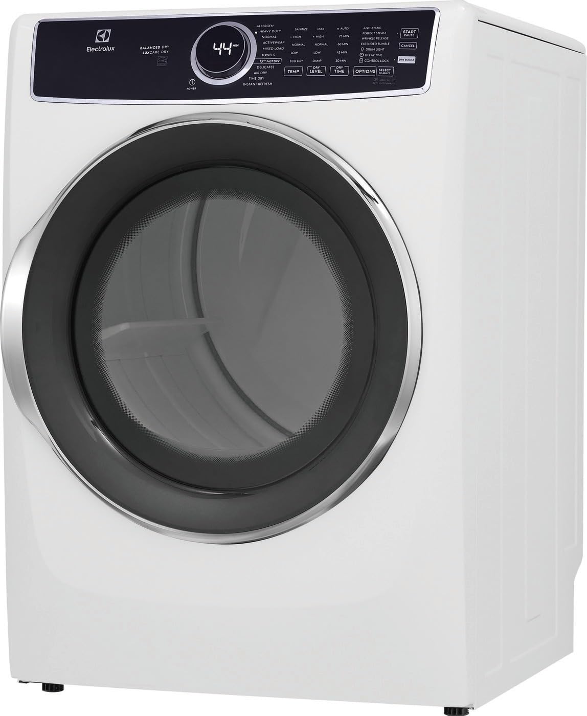 White 8 cu. ft. Vented Front Load Stackable Electric Dryer Z58142