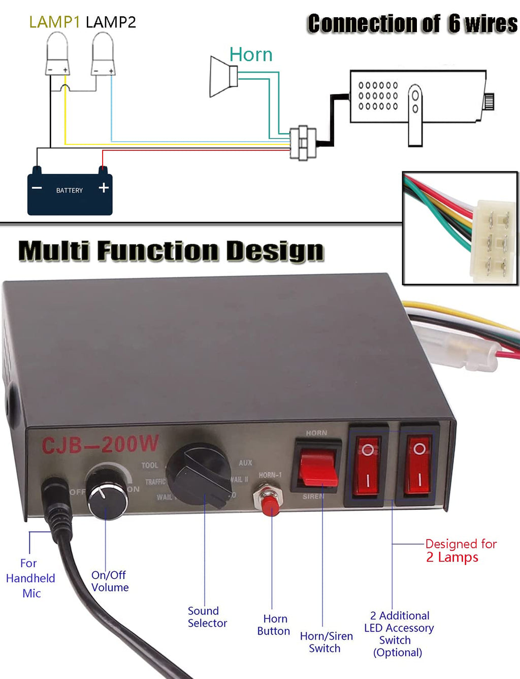 PA Speaker with Mic 12V Q83910
