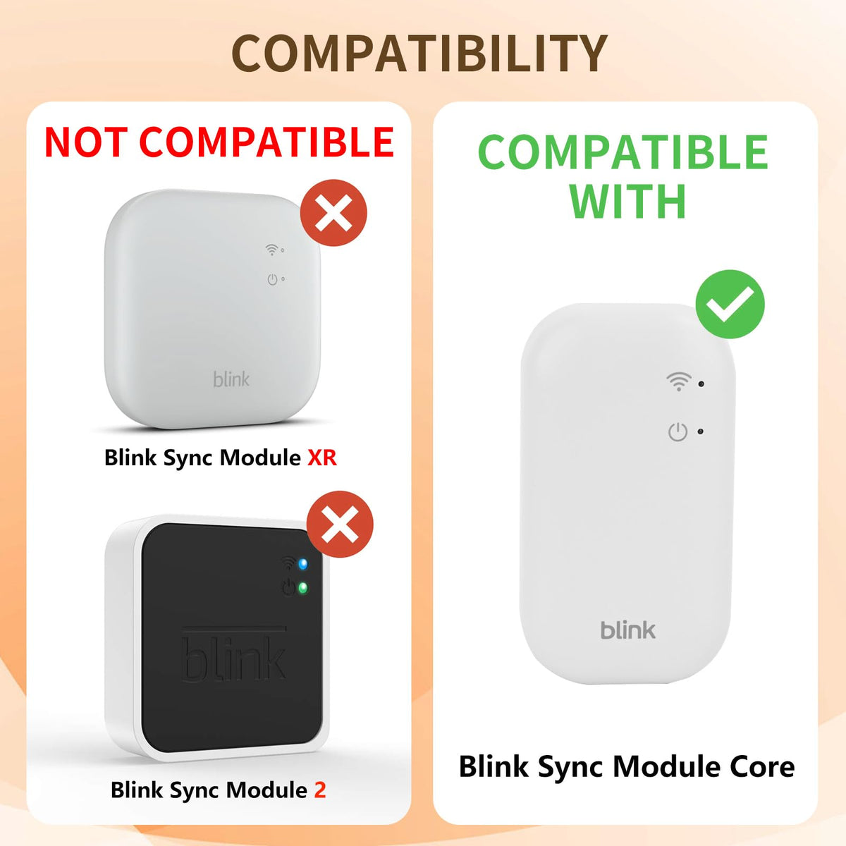 White Mount Bracket for Blink Sync Module Core with USB 3.0 Cable D72581