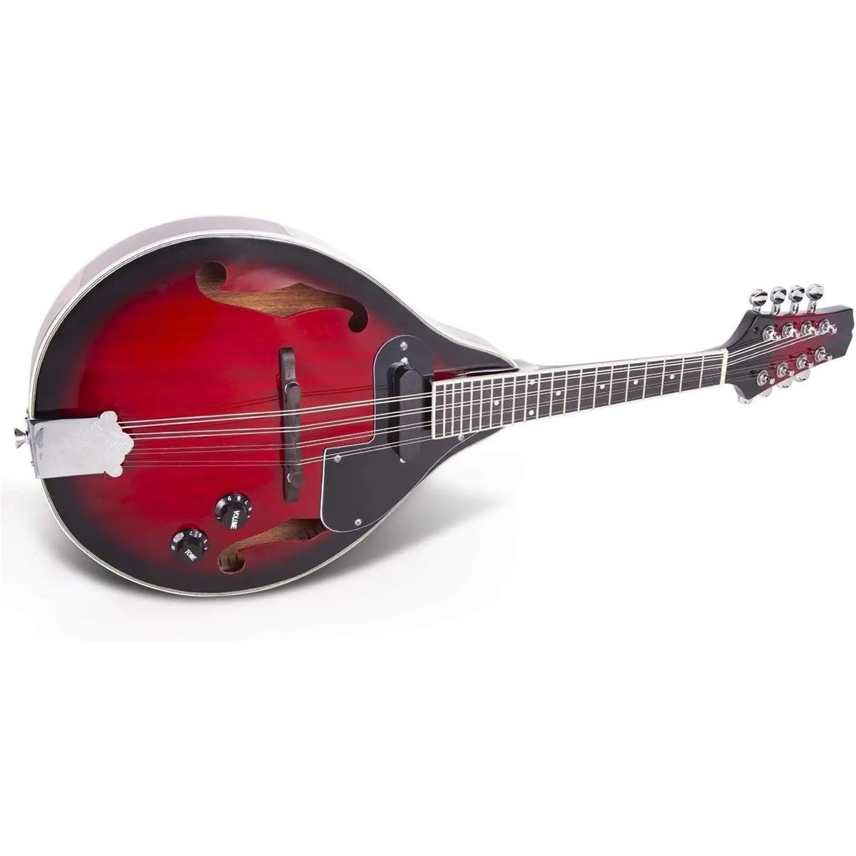 Vintage Red Sunburst Mahogany Wood Acoustic Electric Mandolin I3394