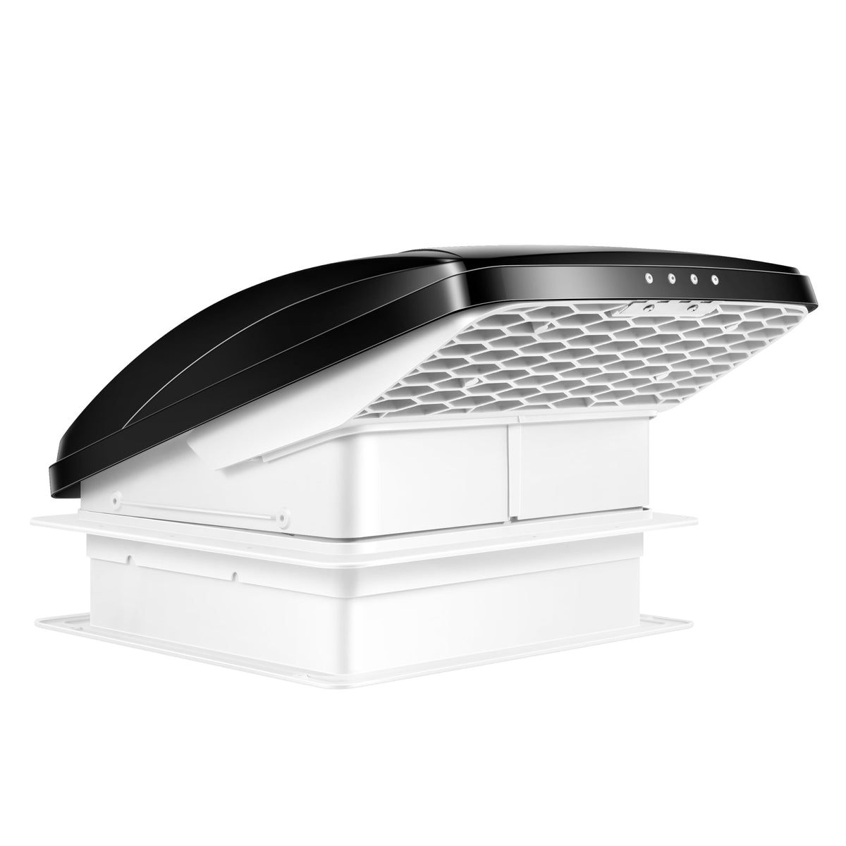 RV Roof Vent Fan 6-Speed Reversible 12V Smoked 14" x 14" V81054