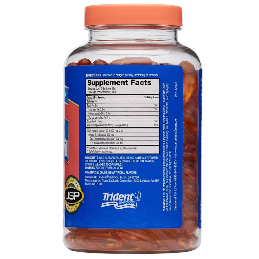 Wild Salmon Oil 1000 mg Softgels I298